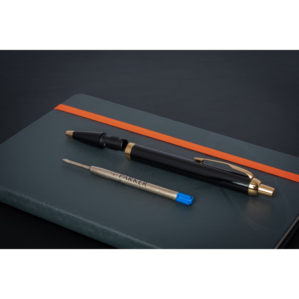 Набор Parker IM Black GT (шариковая ручка + блокнот)